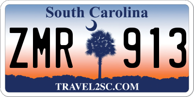 SC license plate ZMR913