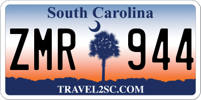 SC license plate ZMR944