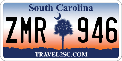 SC license plate ZMR946