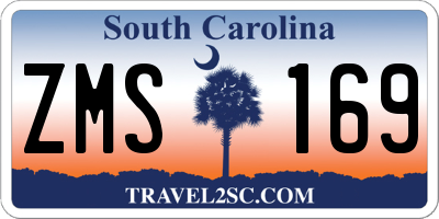 SC license plate ZMS169