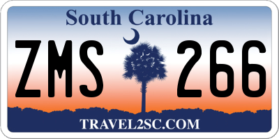 SC license plate ZMS266
