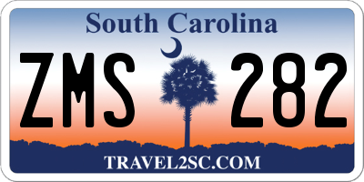 SC license plate ZMS282