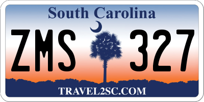 SC license plate ZMS327