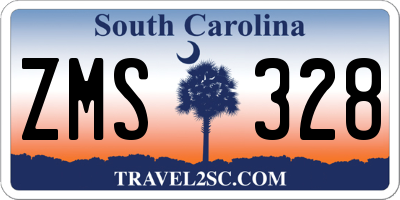 SC license plate ZMS328