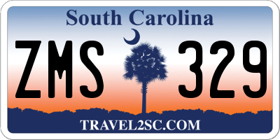 SC license plate ZMS329