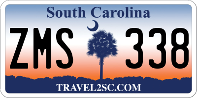 SC license plate ZMS338