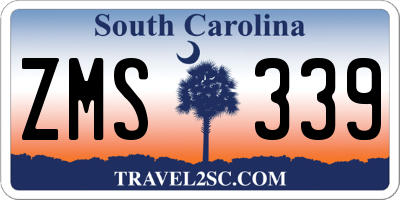 SC license plate ZMS339