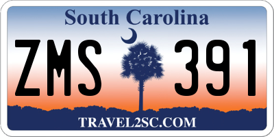 SC license plate ZMS391