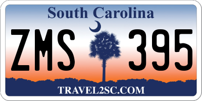 SC license plate ZMS395