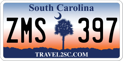 SC license plate ZMS397