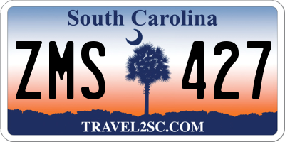 SC license plate ZMS427