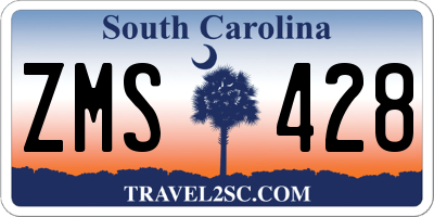 SC license plate ZMS428