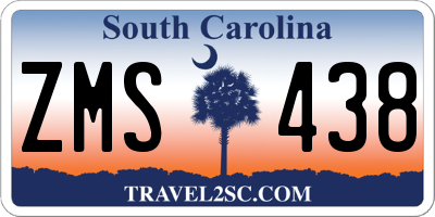 SC license plate ZMS438