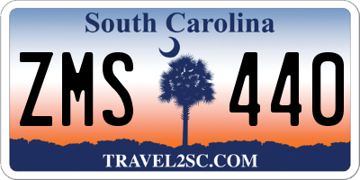 SC license plate ZMS440