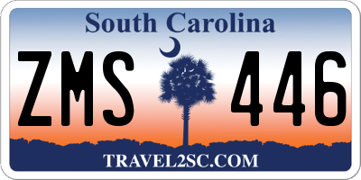 SC license plate ZMS446