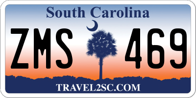 SC license plate ZMS469