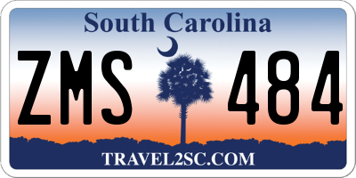 SC license plate ZMS484