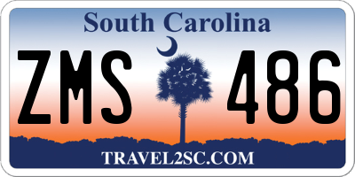 SC license plate ZMS486