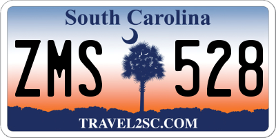 SC license plate ZMS528