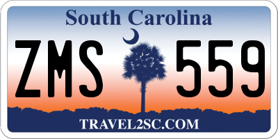 SC license plate ZMS559