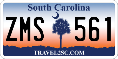 SC license plate ZMS561