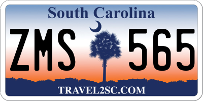 SC license plate ZMS565