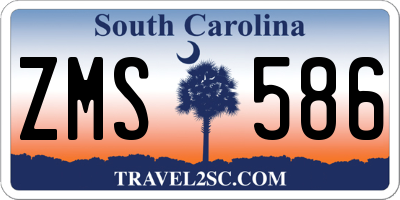 SC license plate ZMS586