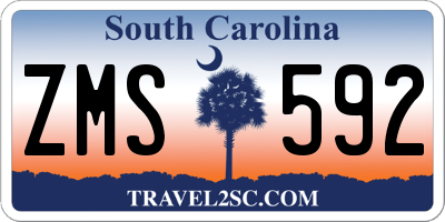 SC license plate ZMS592