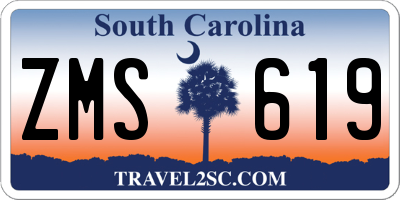 SC license plate ZMS619