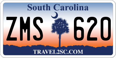 SC license plate ZMS620