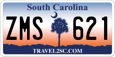 SC license plate ZMS621