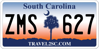 SC license plate ZMS627