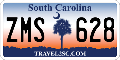 SC license plate ZMS628