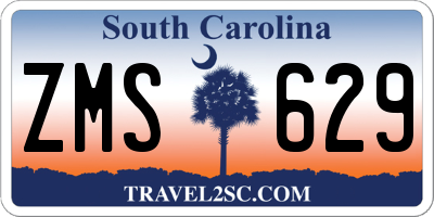 SC license plate ZMS629