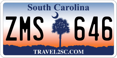 SC license plate ZMS646