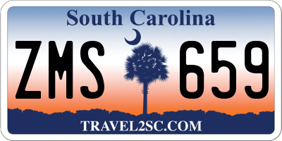 SC license plate ZMS659