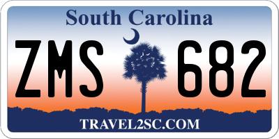 SC license plate ZMS682