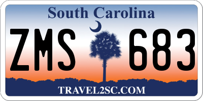 SC license plate ZMS683