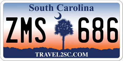 SC license plate ZMS686