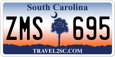 SC license plate ZMS695