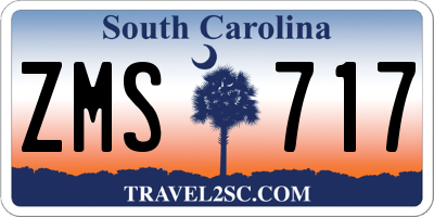 SC license plate ZMS717