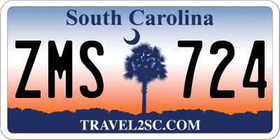 SC license plate ZMS724