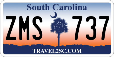 SC license plate ZMS737