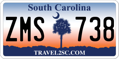 SC license plate ZMS738