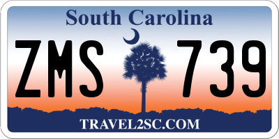 SC license plate ZMS739