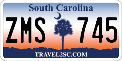 SC license plate ZMS745