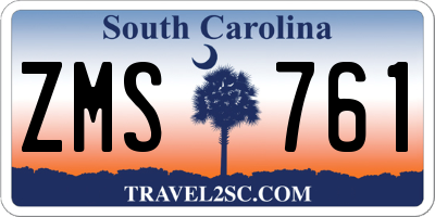 SC license plate ZMS761