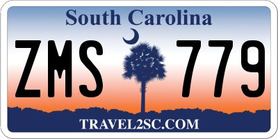 SC license plate ZMS779
