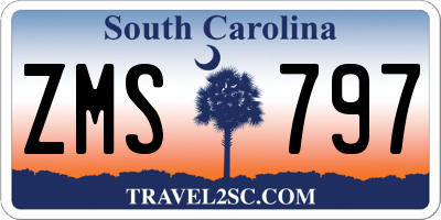 SC license plate ZMS797