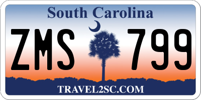 SC license plate ZMS799